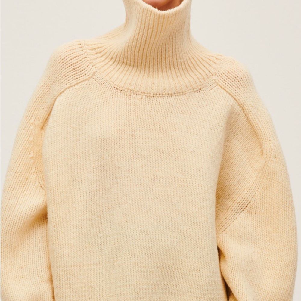 Babaa No. 67 Turtleneck Sweater--Natural,  One Size